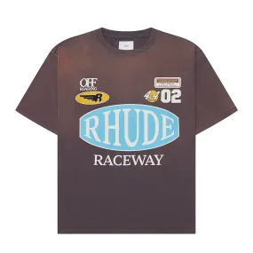 Rhude Raceway Tee Vintage Grey