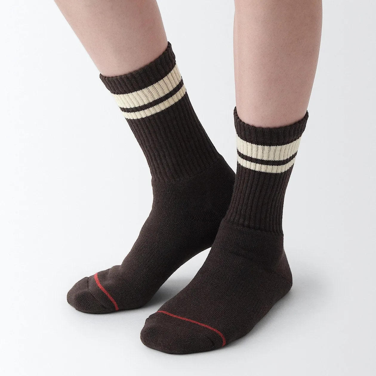 Right Angle Warm Wool Pile Line Socks