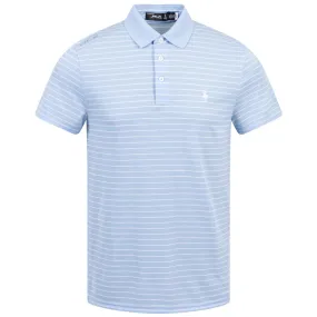 RLX Tailored Fit Tour Pique Stripe Polo Blue/White - SS24