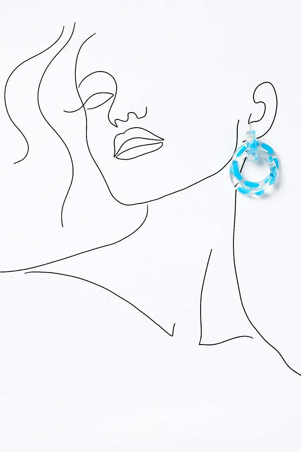 Sky Way Earrings in Aqua