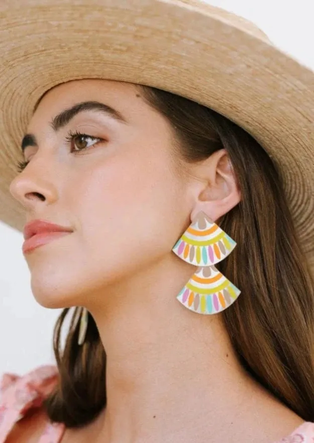 Sunshine Tienda Double Tile Earrings - Hacienda