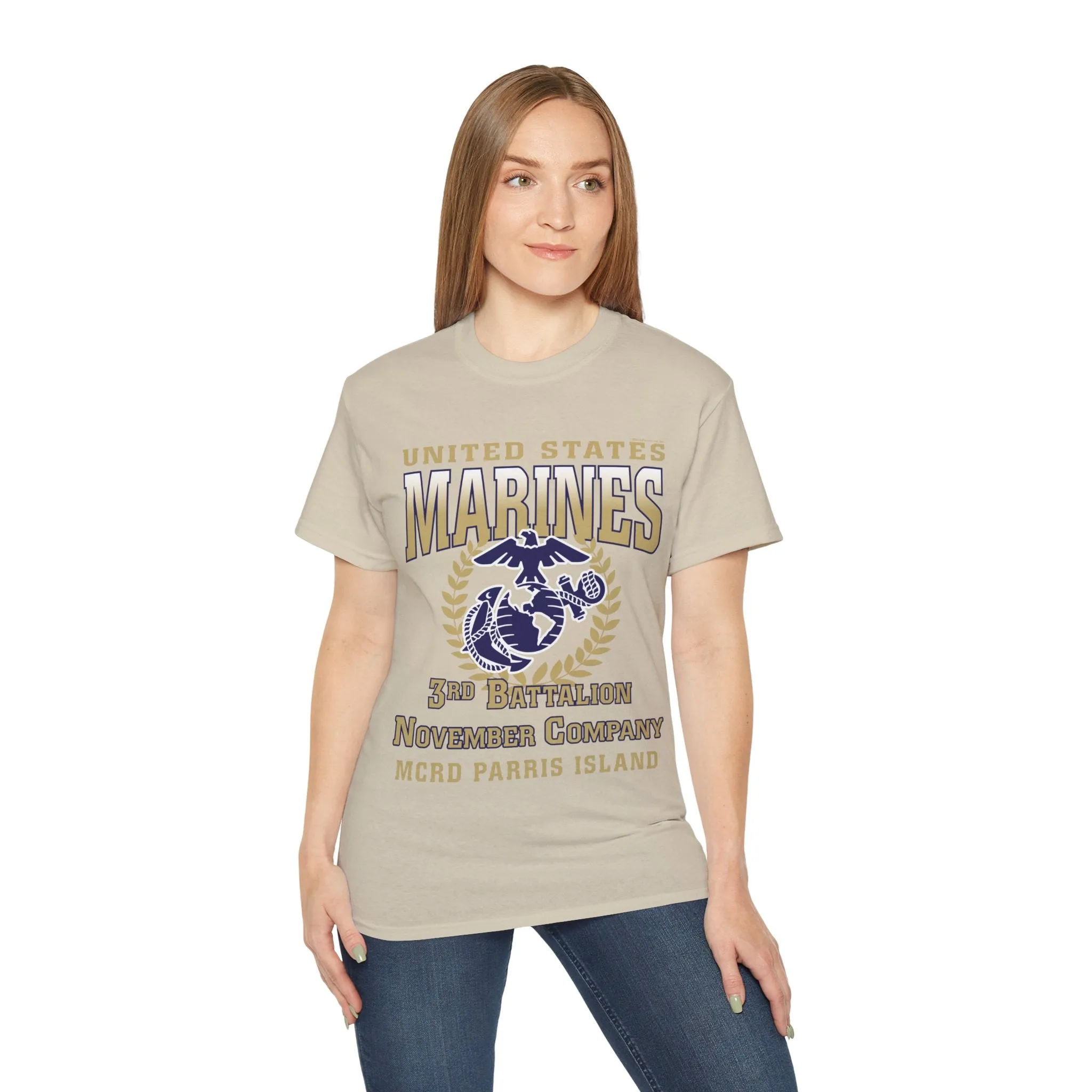 T-Shirt: November Co. MCRD Parris Island (EGA   Back Proud Family)