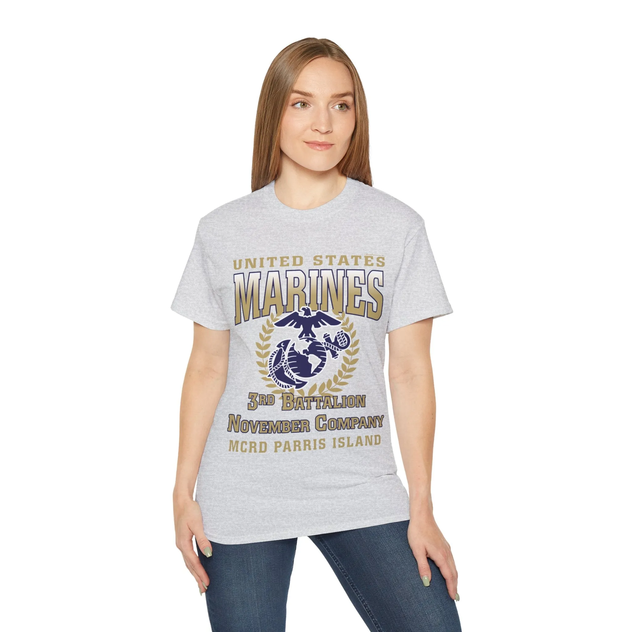 T-Shirt: November Co. MCRD Parris Island (EGA   Back Proud Family)