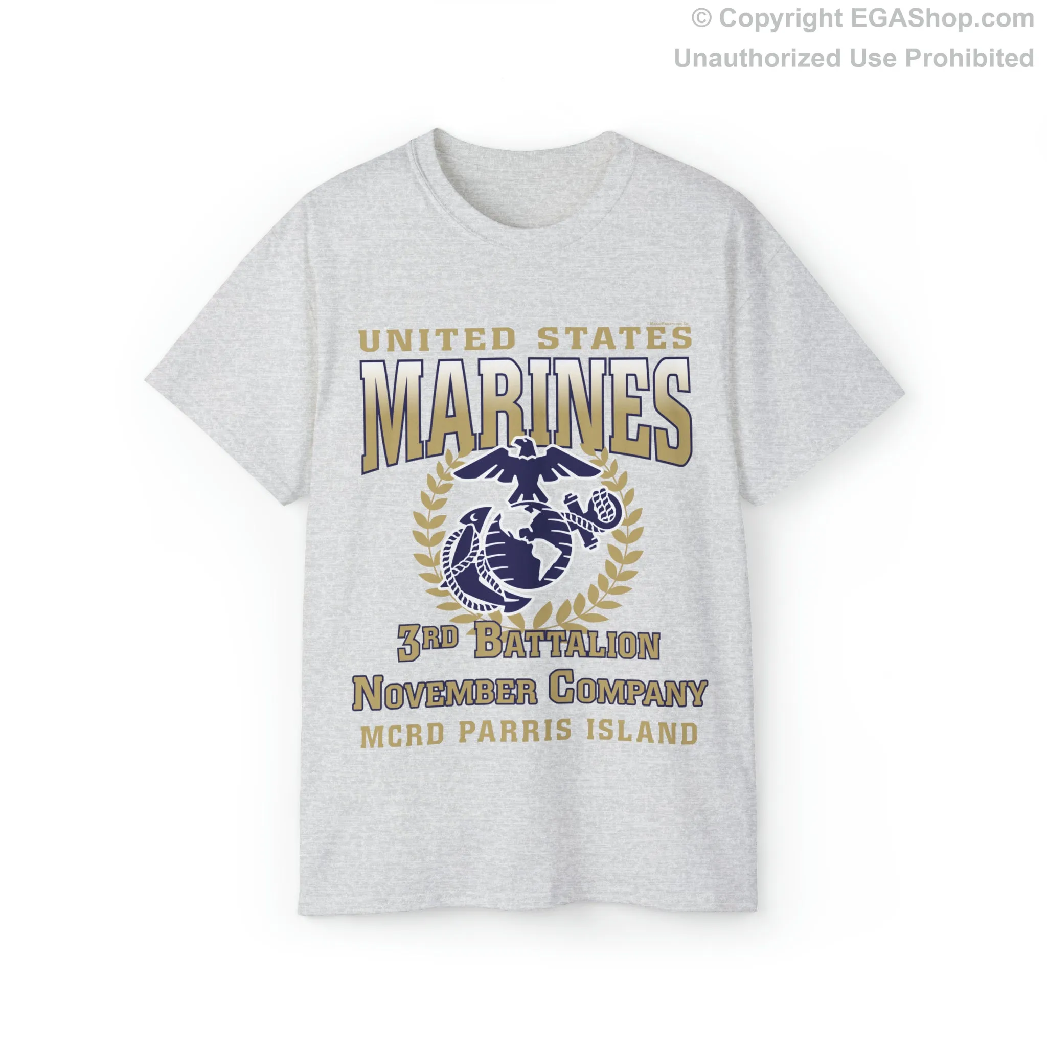 T-Shirt: November Co. MCRD Parris Island (EGA   Back Proud Family)