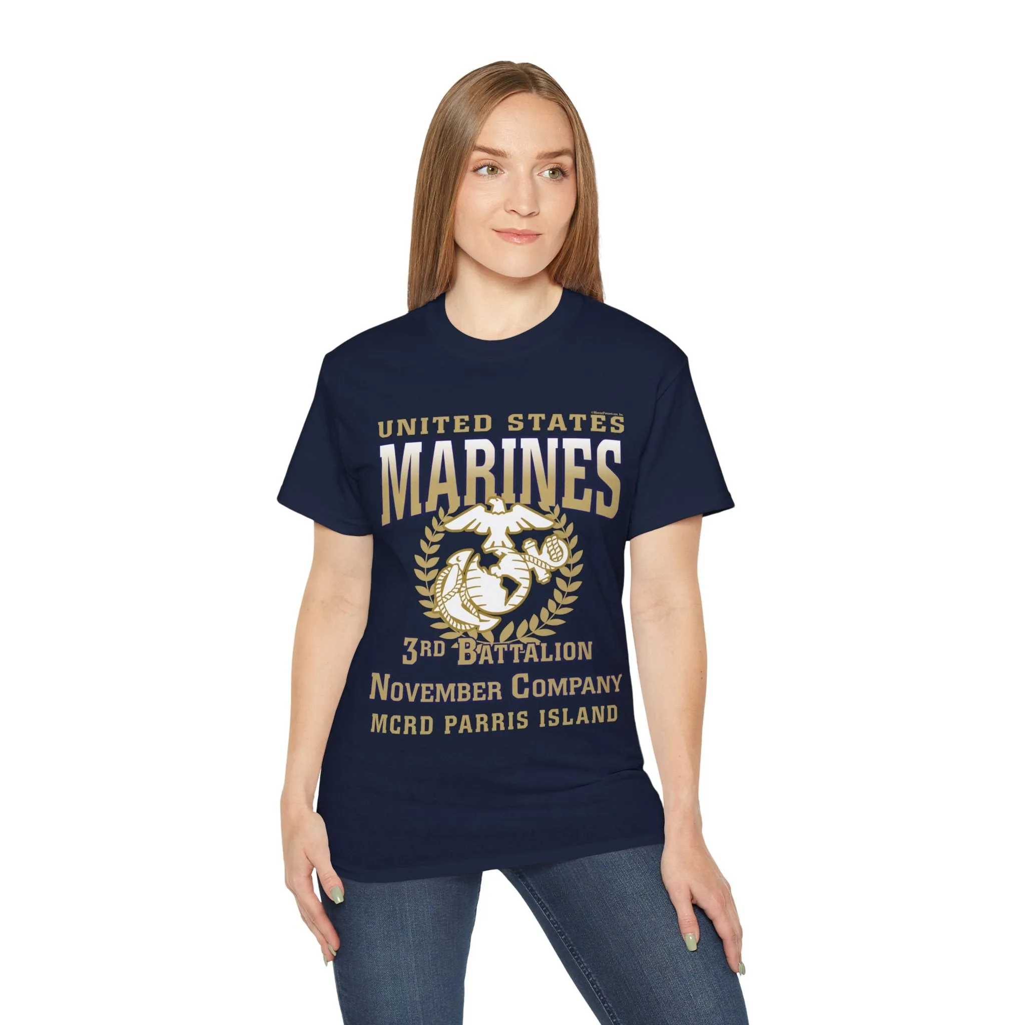 T-Shirt: November Co. MCRD Parris Island (EGA   Back Proud Family)