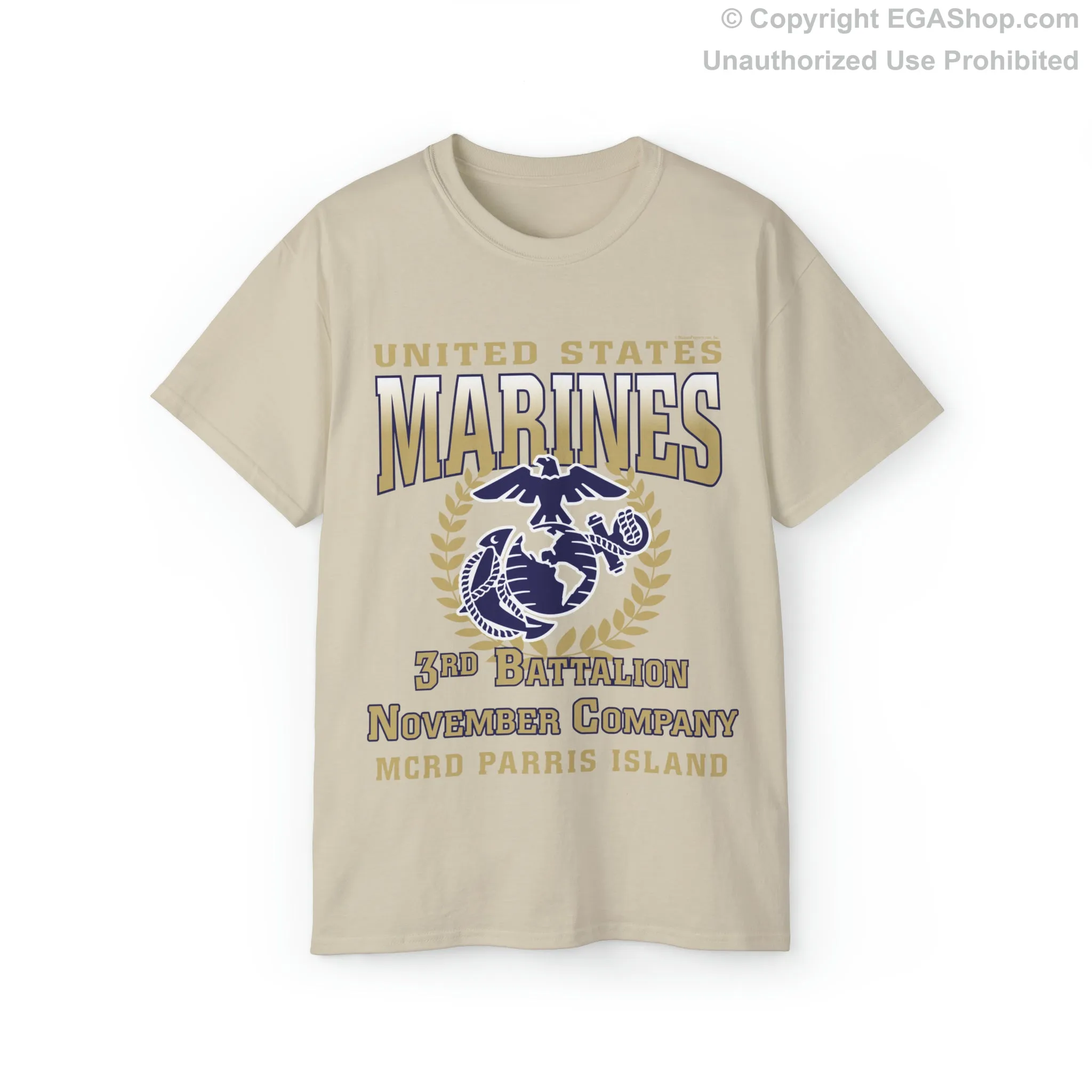 T-Shirt: November Co. MCRD Parris Island (EGA   Back Proud Family)