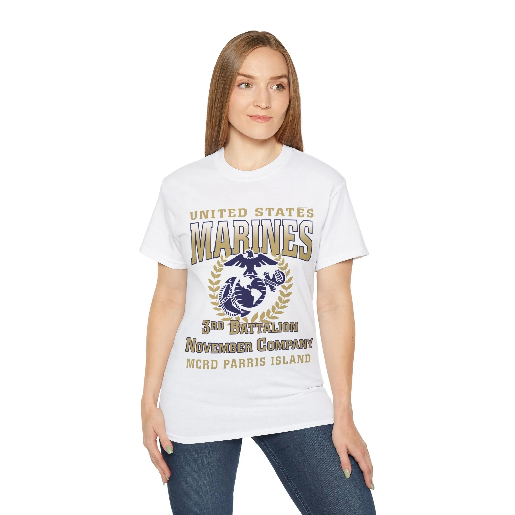 T-Shirt: November Co. MCRD Parris Island (EGA   Back Proud Family)