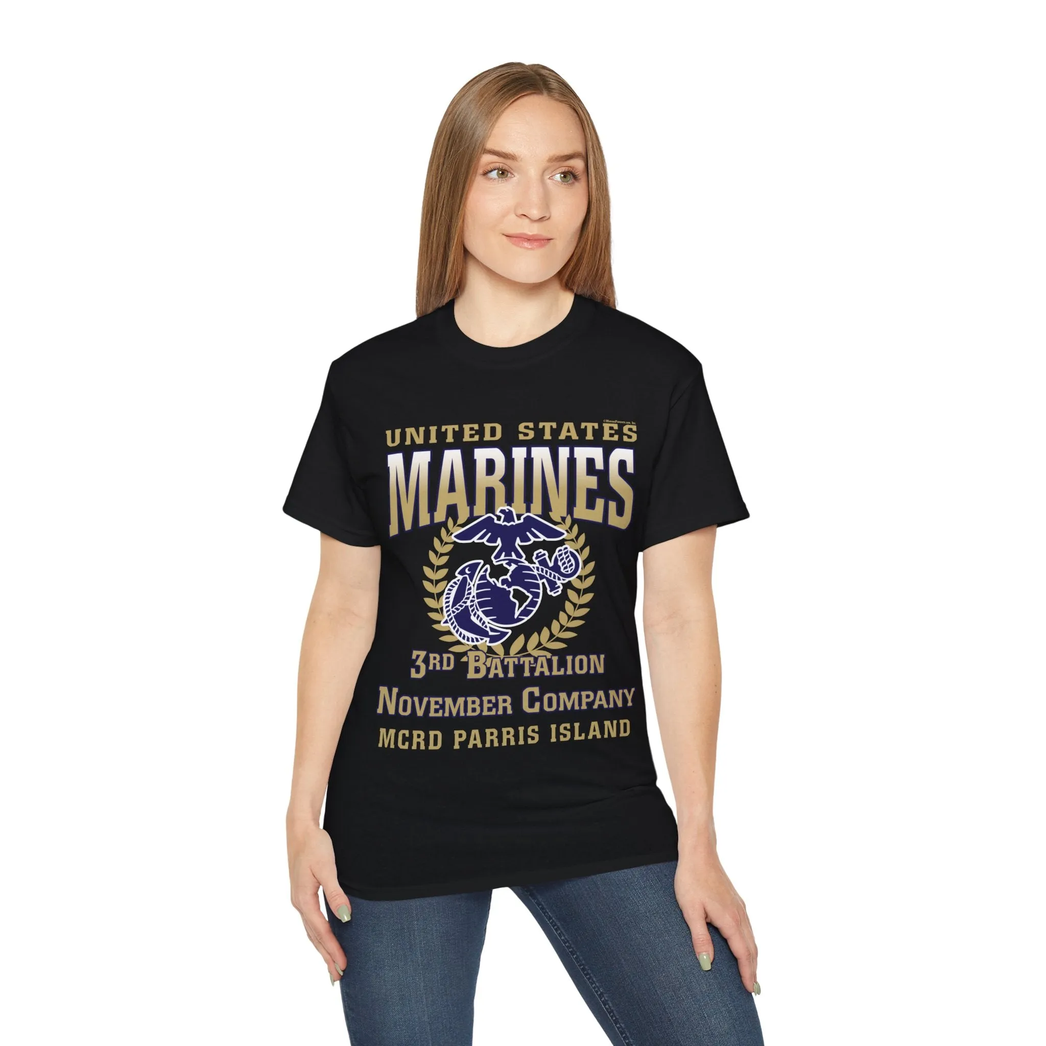 T-Shirt: November Co. MCRD Parris Island (EGA   Back Proud Family)