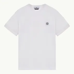 T-Shirt SS Compass Patch Overlock - White 0179