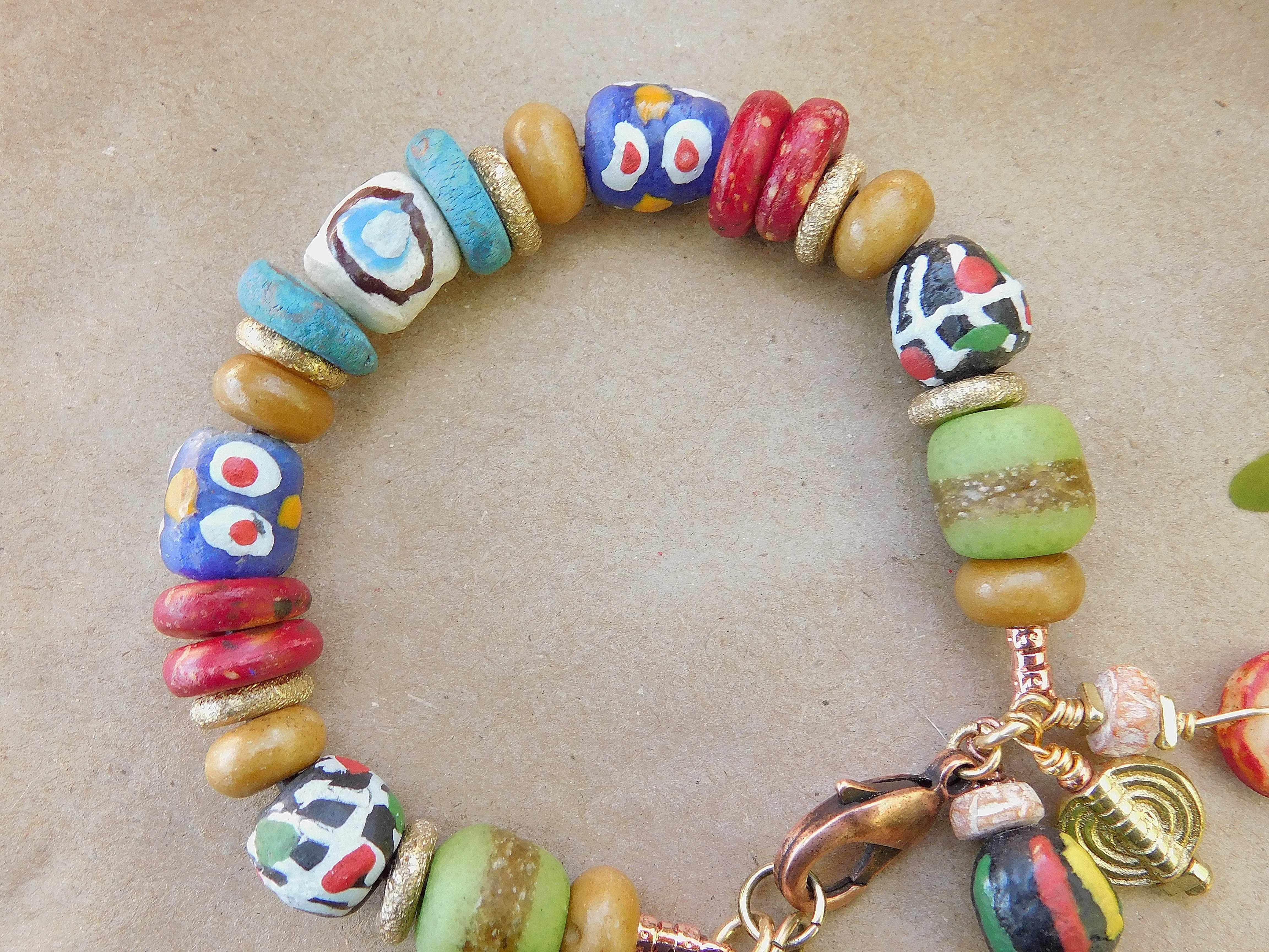 Venetian Style Krobo Bracelet