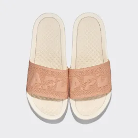 Women's Big Logo TechLoom Slide Ivory / Blush